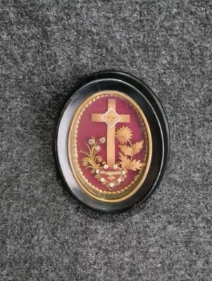 Cadre Reliquaire Sacré Coeur Marguerite Marie Alacoque Circa 1900 - Photo 1/4