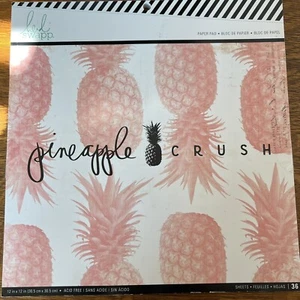 Heidi Swapp - “Pineapple Crush” Paper Pad 12"X12"- 36 Sheets - Picture 1 of 2