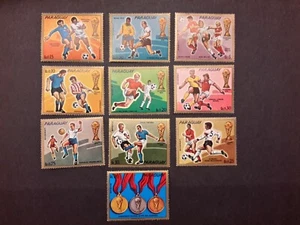 stamps Paraguay 1974 Sport - Football MNH (2) Mi#2465-74 - Picture 1 of 1