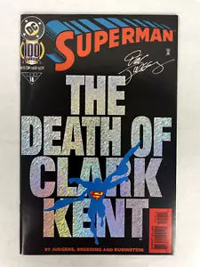 Superman #100 SIGNED BY DAN JURGENS (1995, DC) NM KEY ISSUE - Picture 1 of 2