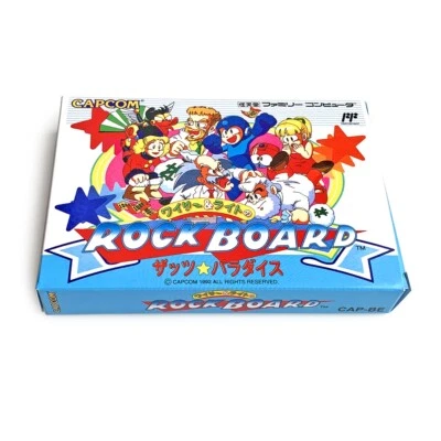ROCK BOARD Rockman Mega man - Empty box replacement spare case Capcom Famicom - Image 1 of 4