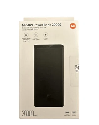 Xiaomi 50W Power Bank  20000mAh Fast Charge USB Type C PD Phone Laptop MacBook - Image 1 of 2