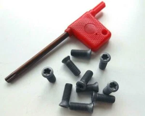 100pcs Insert Torx Screw for Carbide Inserts Lathe Tool & Screwdriver M1.6 to M4 - Picture 1 of 2