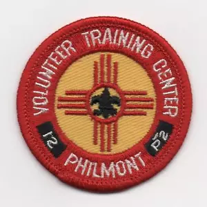 Philmont Volunteer Training Center 2.5" Patch, Vintage Cloth Backing, Mint! - Picture 1 of 2