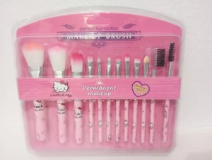 Hello Kitty Perfect Foundation Make-up Pinsel Permanent Make-up 12-teiliges Set - Bild 1 von 3