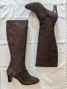 Cole Haan Air Janet Chocolate Brown Suede Knee High Boots New In Box Sz 5.5 - Picture 1 of 19