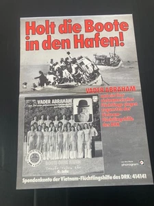 VADER ABRAHAM + VIETNAM FLÜCHTLINGE Promotion Poster von 1979 in 42x30cm - Bild 1 von 4