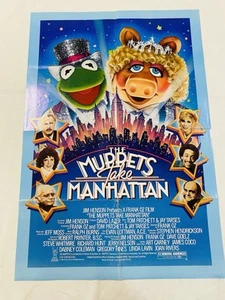 1984 MUPPETS TAKE MANHATTAN ORIGINAL NSS 27x41 MOVIE POSTER JIM HENSON KERMIT - Picture 1 of 9