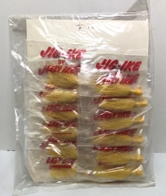 Vintage Lazy Ike Jig Ike  On Card Old Fishing Jigs 1/8 oz - Image 1 of 2