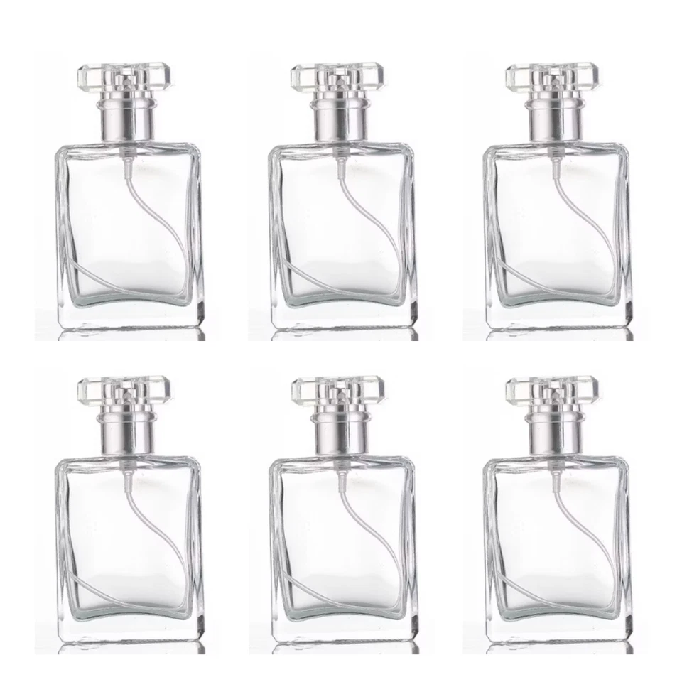 Clear Glass Empty Refillable Perfume  Spray Bottle 30ml x 6 - Image 1 of 1
