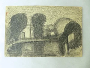 Pintura de dibujo original de Oscar Florianus Bluemner Bloomfield NJ - Imagen 1 de 6