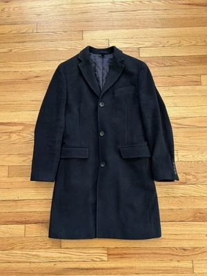 J Crew Ludlow Navy Blue Wool/Cashmere Topcoat Jacket 36R - Image 1 of 4