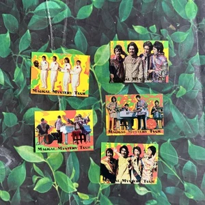 1996 Sports Time The Beatles MAGICAL MYSTERY TOUR GOLD FOIL INSERT 5 Card SET - Picture 1 of 9