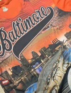 Eclipse Baltimore Orioles Full Front Graphic Performance T-shirt Men's 4XL - Picture 1 of 8