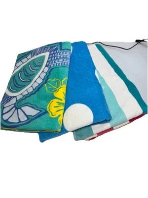 Lote 3 Toallas de Playa Multicolor Suave Tortuga Lunares Toalla Arco Iris Foto 1 de 4