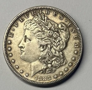 1885-S Morgan Silver Dollar Nice Original XF/AU - Picture 1 of 2