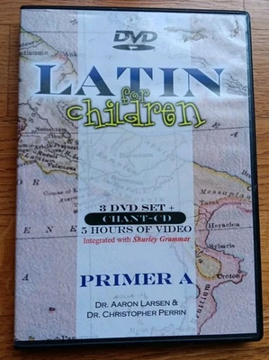 Latin For Children Primer A 3 DVDs + Chant CD Christopher Perrin Aaron Larson - Image 1 of 3
