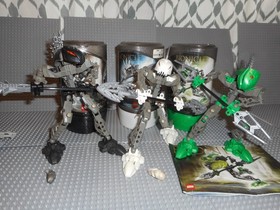 Lot of 3 Lego Bionicle RAHKSHI 8588 8589 8591 w/ Canisters