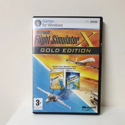 Microsoft Flight Simulator X Gold Edition (PC 2008) Video Game - With Manual - Image 1 of 4