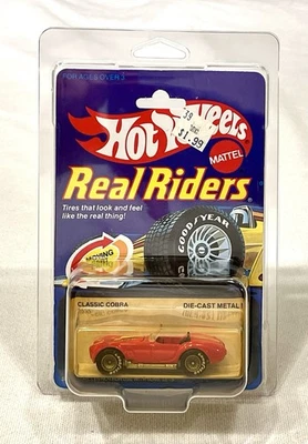 Hot Wheels Real Riders Classic Cobra 427 años 80 rojo con bujes grises sin usar, en caja No. 2535 Foto 1 de 4