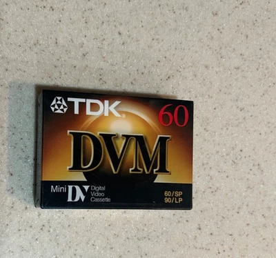 Cintas de casete de videocámara digital TDK MiniDV DVM 60 NUEVAS selladas Foto 1 de 3