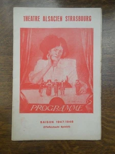 Théâtre Alsacien Strasbourg: Programme 1947-1948: D'fuffzichscht Spielzit - Picture 1 of 1