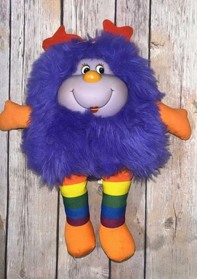 Rainbow Brite Vintage 1983 POSIE 12" Purple Sprite Plush Doll Hallmark Mattel - Image 1 of 4