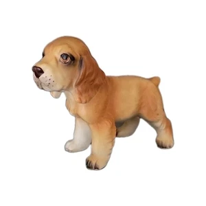 Estatuilla de colección Cocker Spaniel porcelana Napco Napco Japón perro bronceado MCM 4,5" - Imagen 1 de 5