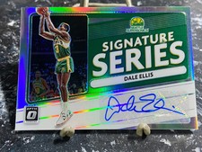2020-21 Panini Donruss Optic #SS-DEL Dale Ellis SP Silver Prizm Auto Supersonics