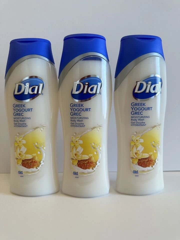 Jabón corporal hidratante 3 unidades Dial yogur griego miel de vainilla 16 oz descontinuado Foto 1 de 1
