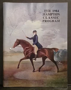 De colección 1984 Original Hampton Classic Horse Show Program - ¿Portada por Lauren Jarrett? - Imagen 1 de 2