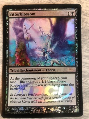 MTG Judge FOIL Single Bitterblossom - NEAR MINT (NM) FREE SHIPPING - Image 1 of 4