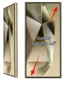 Numériseur écran Samsung Galaxy S24 Ultra 5G AMOLED avec cadre 6,8" jaune titane - Photo 1 sur 2