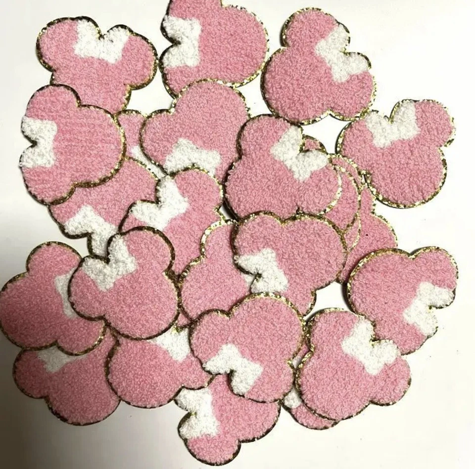 Iron on minnie mouse patch - Minnie Mouse Patch - Disney Chenille Patch - Pink - Image 1 of 1