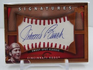 JOHNNY BENCH 2005 UPPER DECK SWEET SPOT CLASSIC AUTOGRAPH AUTO! REDS!