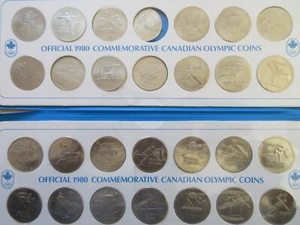 Set of 1980 Canadian Commemorative Olympics Coins. UNC (RJ) - Picture 1 of 6