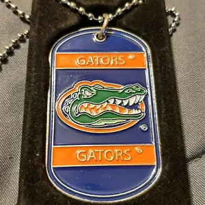 Offiziell lizenzierte Halsmarke Erkennungsmarke Halskette FLORIDA GATORS - Bild 1 von 3