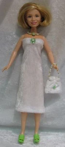 Passend für 10" Modepuppen, Kleid, Halskette, Handtasche Set #01 Olsen - Bild 1 von 2