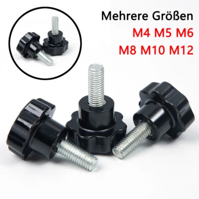 Sterngriff Flügelschrauben Sternmutter M4 M5 M6-M12 Sternschraube Stellschrauben - Bild 1 von 4