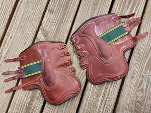 Devoucoux Chiberta Brown Cross Country Jump Tendon Boots - Size 2/3 - NWOT - Picture 1 of 11