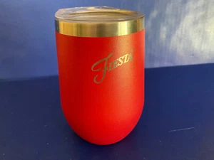 Festa Red 15 Oz Insulated Drinkware Metal 2004 Tumbler - Picture 1 of 9