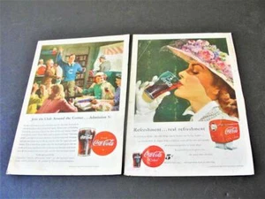 Coca-Cola 1946/49 -Coca-Cola = Coca-Cola. Refresco... refresco real-(2) anuncios de página. - Imagen 1 de 6