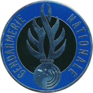 Gendarmerie Nationale, Silbermünze zum Aufkleben, 48 mm, (LR.Paris) (1215) - Bild 1 von 2