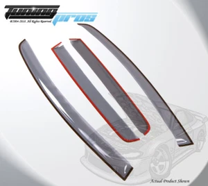 Light Gray Rain Visor Deflector 4pcs Out Channel For Honda Fit 2015-2016 - Picture 1 of 3