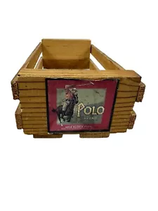 Vtg Napa Valley Wooden Cassette Tape Storage Crate Box Slatted Polo ~5"X10"X3" - Picture 1 of 7