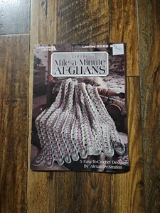 1994 Lovely Mile-A-Minute Afghans~ 5 Crochet Designs Leisure Arts Leaflet #2562 - Picture 1 of 1