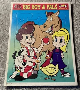 Vintage Bobs Big Boy & Pals Frame Tray Puzzle Sealed New Free Shipping M6 - Picture 1 of 6