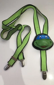 Vintage 80s Teenage Mutant Ninja Turtles Leonardo KIDS Braces/Suspenders VGC - Picture 1 of 4