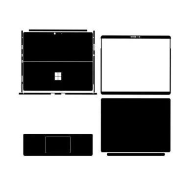 KH Special Laptop Leather Skin Stickers Fit Microsoft Surface Pro8（2021） - Image 1 of 4
