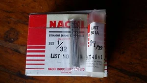 10x size 1/32" ( 0.794mm) Nachi HSS Jobber Twist Drill straight OD Shank. - Picture 1 of 1